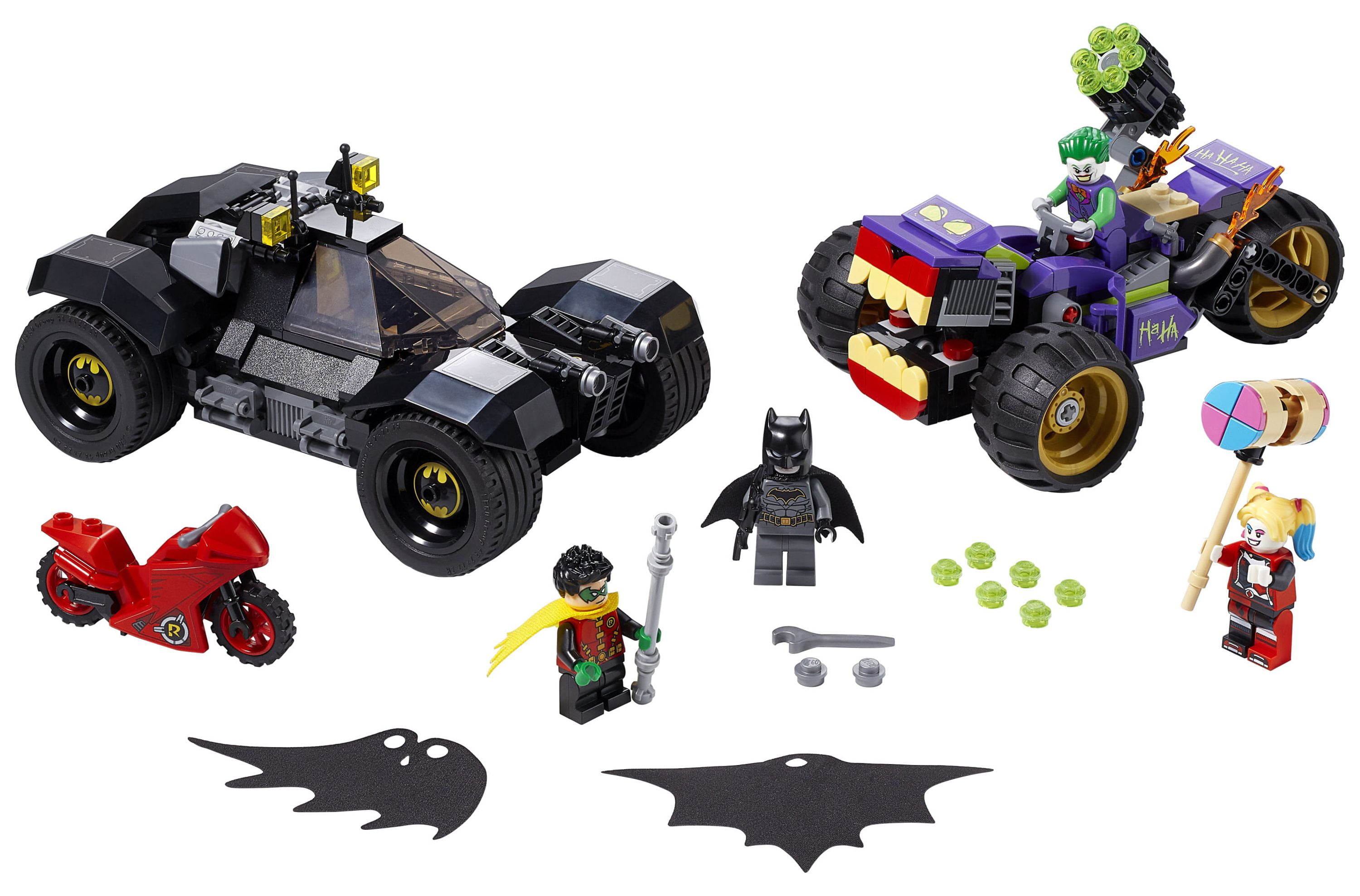 LEGO DC Batman Joker s Trike Chase 76159 Batmobile Movie Car Set with Minifigures 440 Pieces Walmart