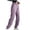Purple, variant on Fashion Plus Size Casual Pants for Womens Elastic Waist Casual Solid Color Bow High Waist Wide Leg Casual Pants