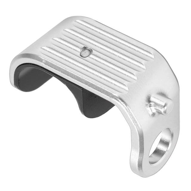 Front Fork E Shaped Buckle, Anode Coloring Polished Light Weight Design Easy Push Bicycle E Shaped Buckle Easily Rotate For Silver