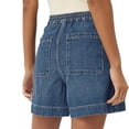 thumbnail image 5 of Summer Women High Waisted Casual Denim Shorts Denim Shorts Wide Leg Shorts with Pockets, 5 of 6