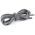 thumbnail image 2 of 3 Pares De Cordonas Cintilla Agujetas Reflejantes Elásticas uxcell Doble Rayas Gris Blanco 150cm, 2 of 4