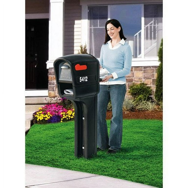 Step2 MailMaster Plus Plastic Mailbox with Black Finish Step2 MailMaster Plus Plastic Mailbox with Black Finish