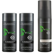 Ustar Hair Building Fibers White .97oz Buy Two Get One FREE Hair Fibers Hold Spray