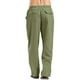 thumbnail image 4 of Pantalones de lino y algodón para hombre, ropa transpirable de Color sólido, informal, con cintura elástica, para Fitness, Verano, 4 of 5