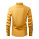 thumbnail image 3 of pstuiky camisas de manga larga para hombre, Camisa de negocios tipo cárdigan con cuello vuelto liso a la moda para hombre Tops de hombre m, 3 of 8