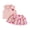 Pink, variant on RUINIXCW Toddler Baby Girl 100 Days Back to School Outfit Kids Summer Kindergarten Outfits Girls First Day of School Outfit Apple Embroidery Lapel Tank Tops and Pleated Skirt Set