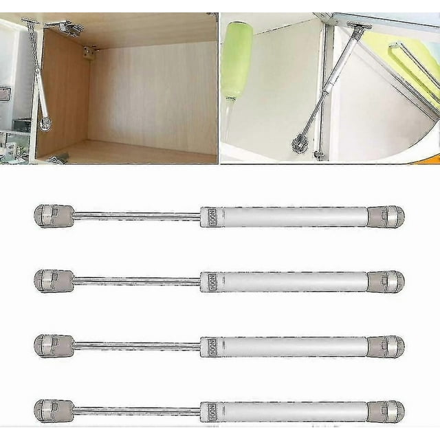 4 Pcs Gas Strut Lift Support Hydraulic Gas Cabinet Door Lift Gas Spring Strut Damper Hinge With 100n