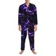 thumbnail image 3 of Balery Galaxy Lightning Pijama para Hombre de Dos Piezas con Manga Larga, Conjunto de Dormir y Descanso Suave con Bolsillos-X-Large, 3 of 7