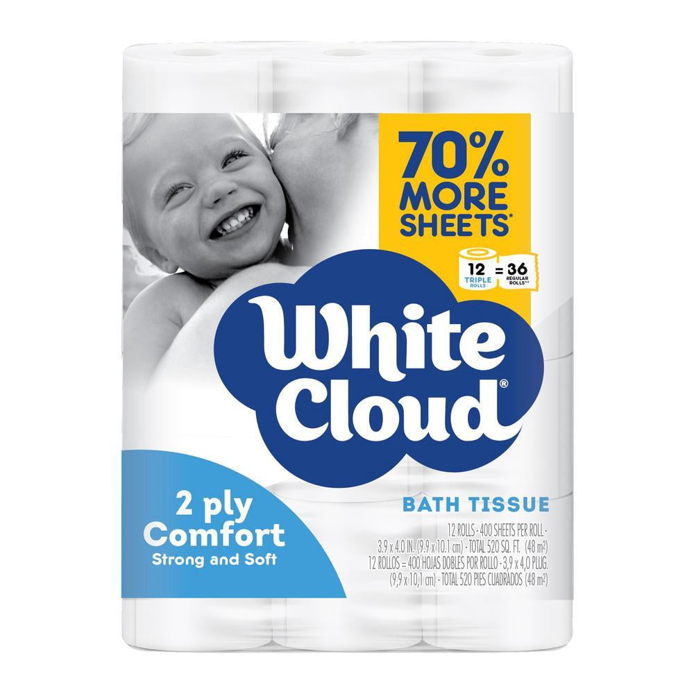 2-Ply Comfort Toilet Paper (400-Sheets Per Roll, 12-Rolls Per Pack)