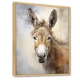 thumbnail image 2 of Designart "Refined Donkey Portraiture II" Animal Donkey Floater Framed Canvas Prints, 2 of 5