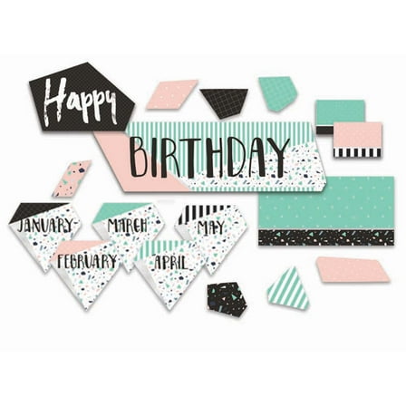 Eureka Simply Sassy Birthday Mini Bulletin Board Set, 55 Pieces