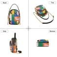 thumbnail image 3 of FORMRS Crossbody Bag for Women Quilted Travel Shoulder Cell Phone Purse with Chain Strap Handbag, Abstract Plants, 3 of 7
