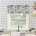 thumbnail image 4 of Starfish Kitchen Valances for Windows 42x12 Inch Kitchen Curtains Valances Rod Pocket Ocean Shell Coastal Nautical Flag Light-house Bathroom Window Valances for Window Treatment Decor, 4 of 6