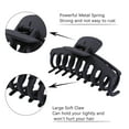 thumbnail image 6 of Genwiss Durable Plastic Long Jaw Hair Clips, 10 Colors, 4 Inch, Nonslip, Large, 6 of 9
