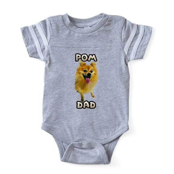 CafePress - Pomeranian Dad - Cute Infant Baby Football Bodysuit