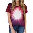 thumbnail image 2 of JTZGDY Womens Sublimation T Shirts Plus Size Tie Dye Bleached Tees Tops Short Sleeve Vintage Crew Neck Tshirts Funny Cute DIY Clothes Multicolor#29 XXXL, 2 of 10