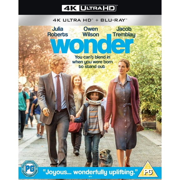 Wonder 4k Ultra-HD BD (4K Ultra HD) Starring Julia Roberts Owen Wilson Jacob Tremblay