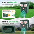 thumbnail image 6 of AMIAEDU Solar-Powered Animal Repeller, Outdoor Ultrasonic/LED Deer Repellent Device with Motion Detection for Lawns & Gardens, 33 ft Range, 6 of 7