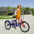thumbnail image 3 of ABORON 20/24/26 inch Adult Tricycle,3 Wheel Bike Adults,Three Wheels Cruiser Bike 3 Wheels,1/7 Speed,Cargo Basket,Multiple Colors, 3 of 9