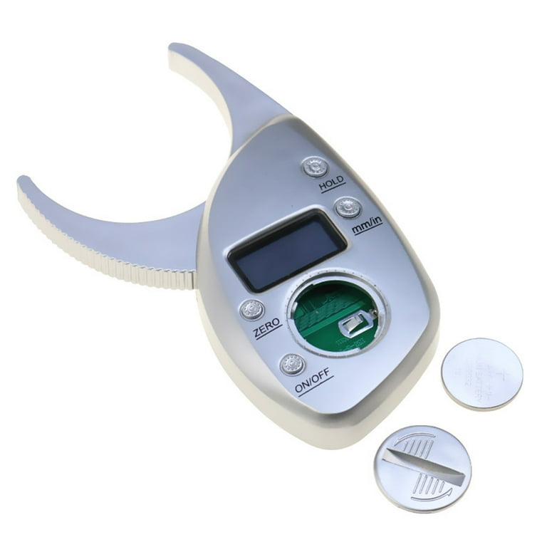 1PC Digital Body Fat Caliper Fitness Body Fat Caliper Fat Measuring Tool  with Clear Display Portable Fat Digital Display Caliper