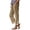 W10-Khaki, variant on Glisme Pants For Women Lightweight Empire Waist Trousers Wide Leg Loose Fit Slacks Soft Clothing Rd3 Xl