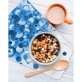 thumbnail image 3 of Blue Gradient Kitchen Dish Towels for Drying Dishes Set of 3, Abstract Polka Dots Vintage Modern Art Waffle Weave Microfiber Hand Tea Bathroom Towels Quick Dry & Absorbent Towel 12x12, 3 of 7