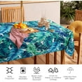 thumbnail image 6 of Outdoor Tablecloth with Umbrella Hole and Zipper, Rectangle Patio Table Covers for Spring/Summer, Machine Washable Outdoor Picnic Table Cloth (Palm Leaves, 60" × 84" Rectangular), 6 of 6