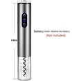 thumbnail image 2 of 2025 Electric Wine Opener, Battery-Powered Corkscrew with Foil Cutter, Stainless Steel, 2 of 5