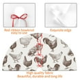 thumbnail image 4 of Sikiie Chickens 30-48 inches {designName} Print Christmas Tree Skirt Snowman Xmas Tree Skirt with Edge Christmas Decorations for Holiday Party-36", 4 of 7