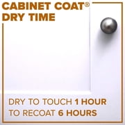 Insl-x Cabinet Coat Cabinet Coating - Durable Satin Finish - 1 Qt, White
