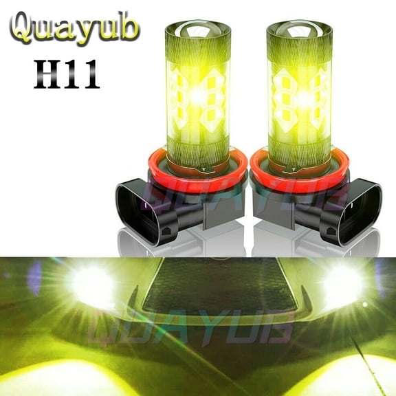 H11 H16 Yellow LED Fog Light Bulbs for Lexus CT ES IS RX GS 200 250 300 350 450h