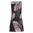 thumbnail image 5 of IROINNID Sundress For Women Strapless Sleeveless Casual Loose Summer Tank Dress Hollow Out Beach Dresses Round Neckline Print Dress, 5 of 5