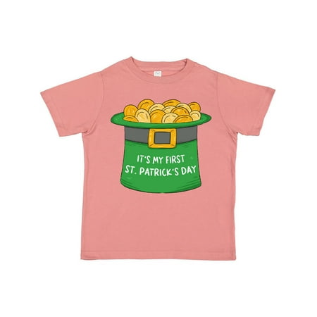 

Inktastic It s My 1st St. Patrick s Day with Green Top Hat and Gold Gift Toddler Boy or Toddler Girl T-Shirt