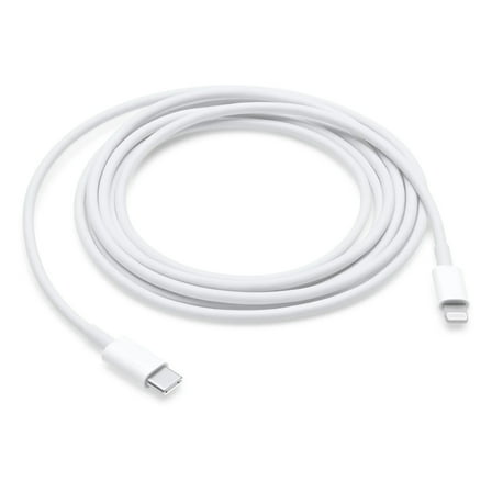 Apple USB-C to Lightning Cable (2m) Fast Charging iPhone Charger - Compatible with iPhone 14/13/12/11/X/XR/XS/8/7/6/5, iPad, AirPods and more