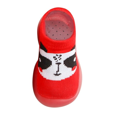 

Relanfenk Boys Slippers Kids Toddler Baby Girls Cute Warm Knit Soft Sole Rubber Shoes Socks Stocking