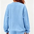 thumbnail image 4 of Tqcoqu Sweatshirt for Women with Rainbow Striped,Loose Fit Pullover Shirts Round Neck Long Sleeve Casual Tops Daily Wear, 4 of 5