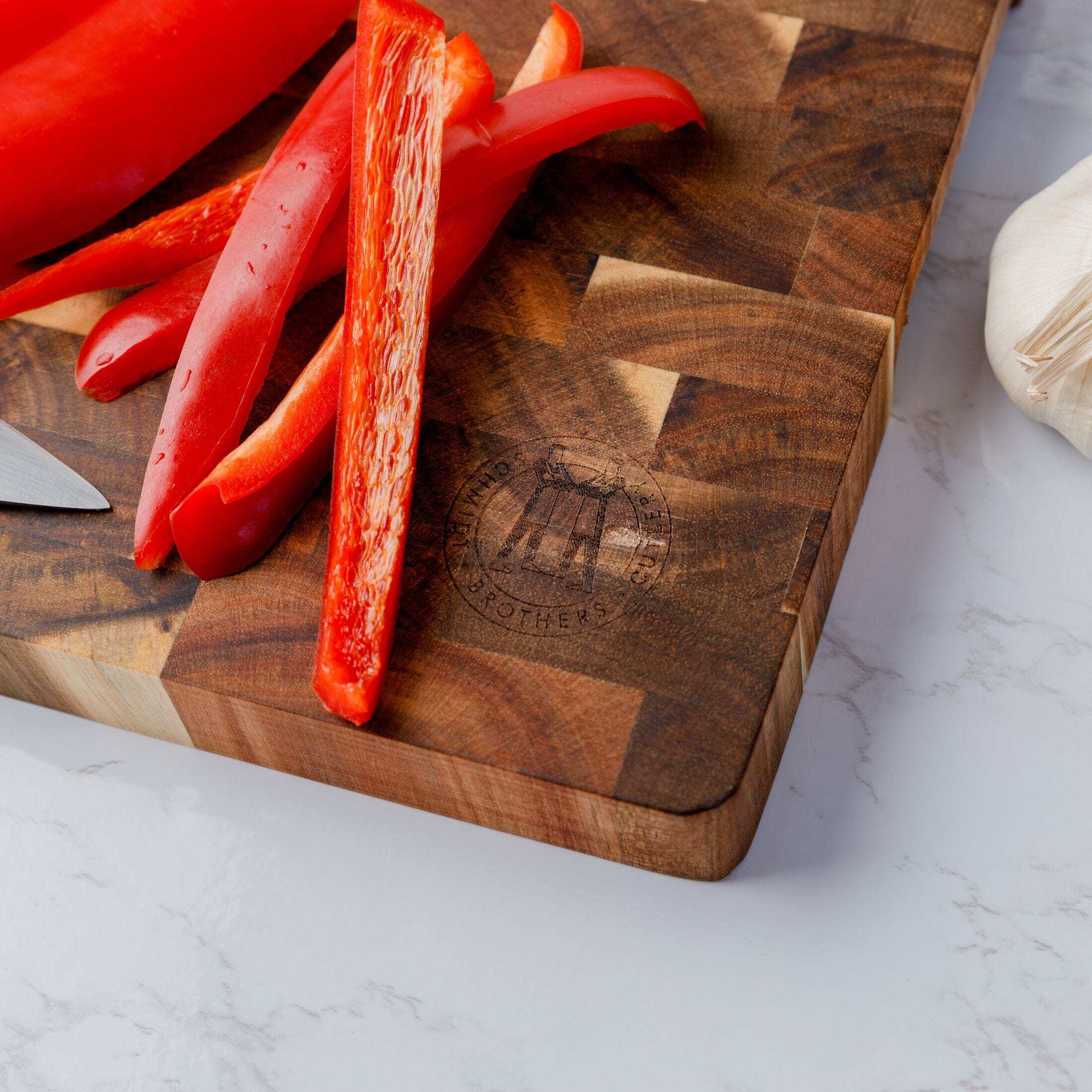 Schmidt Brothers 18" Acacia End-Grain Cutting Board photo 8