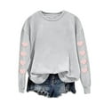 thumbnail image 7 of Ltctricy Womens Valentine's Day Sweatshirts Cute Heart Print Long Sleeve Pullover Tops for Gifts Comfy Fashion Shirts, 7 of 7
