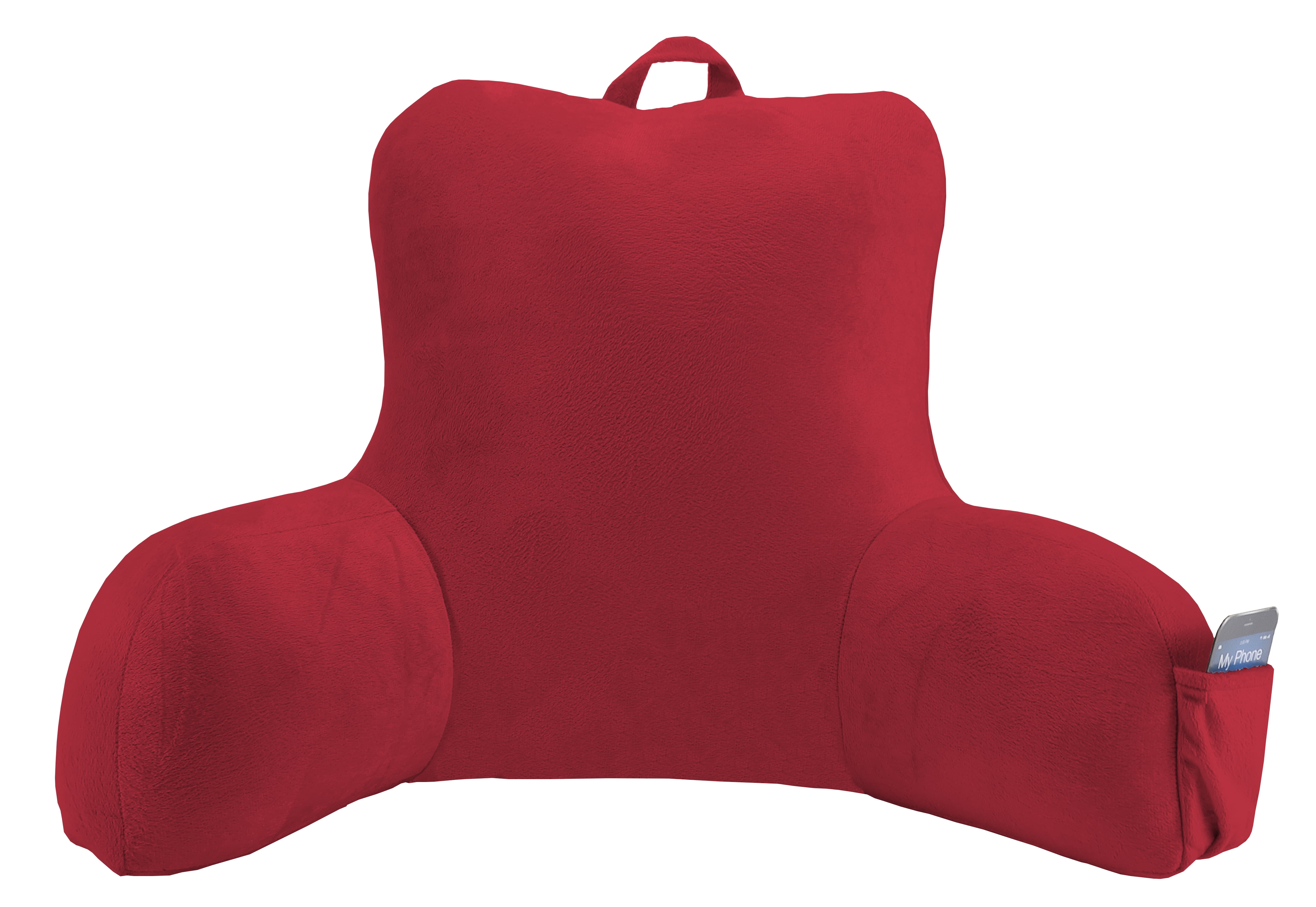 Mainstays Bed Rest Lounger Pillow -Faux Mink Fabric with Polyester