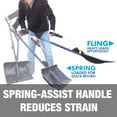 thumbnail image 4 of Snow Joe Shovelution 20 in Poly Strain Reducing Snow Shovel with Spring Assisted Handle, 4 of 9