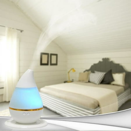 Holiday Clearance USB LED Humidifier, Ultrasonic Diffuser Water-drop Aroma Oils Perfume Car Air Purifier for Bedroom Home Office