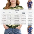 thumbnail image 3 of WRKEKC Girls Short Sleeve Tops Puff Sleeve Floral Print Round Neck Summer Casual Blouse for 4-15 Years, 3 of 8