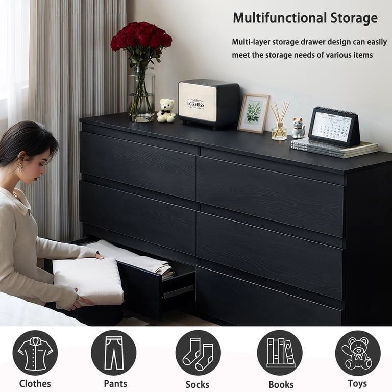 matte black dresser Signature Design by Ashley Danziar Matte Black Dresser | Green's Furniture