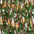 thumbnail image 4 of Treillis Extensible Charmant avec Fleurs Artificielles pour Intimité de Jardin, 4 of 8
