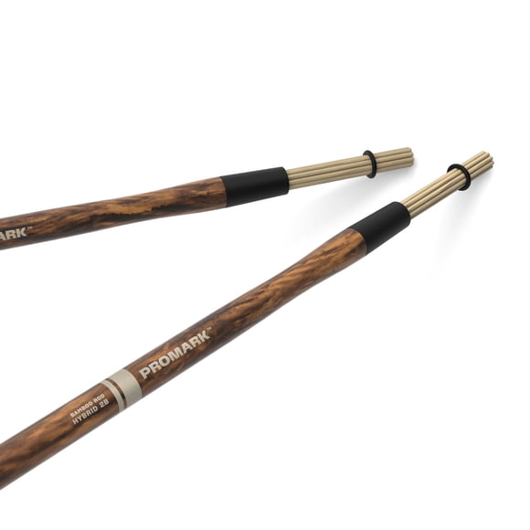 ProMark Tambours Hybrides en Bambou - Baguettes de Tambour en Bambou Grain de Feu - Son Classique de Tige avec Sensation et Réponse de Baguette de Tambour