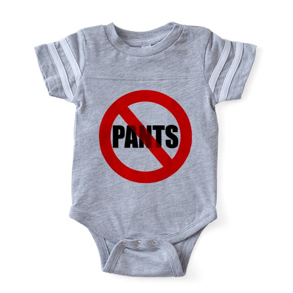 CafePress - No Pants Day - Cute Infant Baby Football Bodysuit