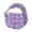 color, variant on husxh Puffer Tote Bag for Women Quilted Handbag Nylon Clutch Purse for Travel (Purple)
