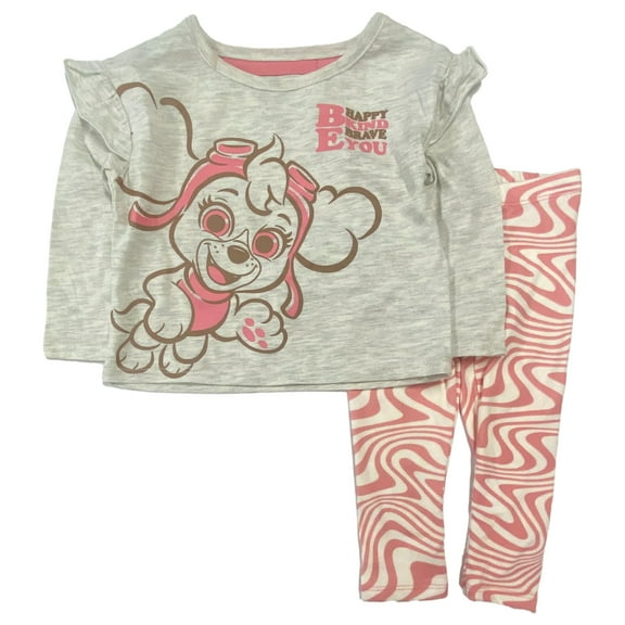 Paw Patrol Toddler Girls Skye Long Sleeve Top & Leggings Outfit Set 12m