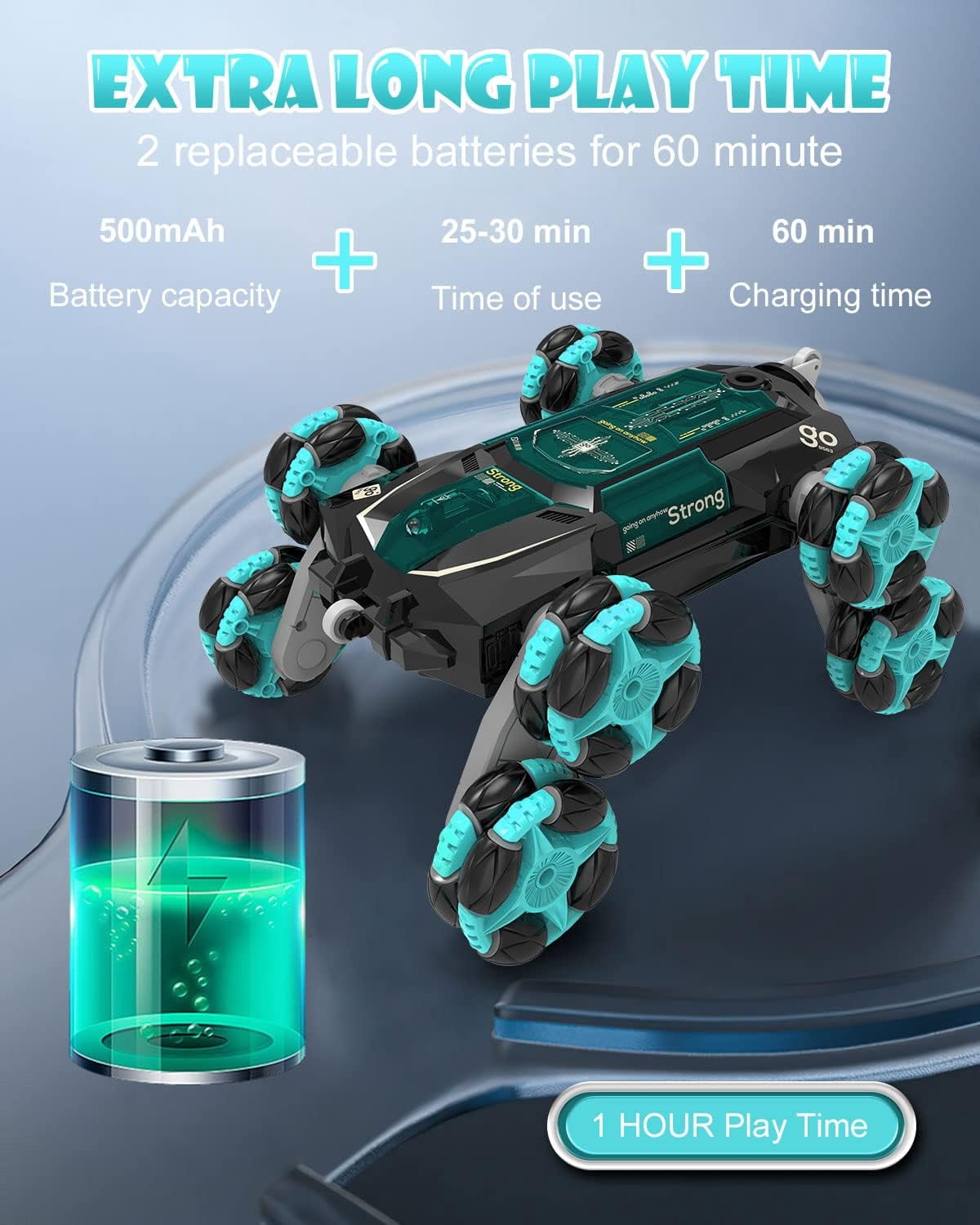 HOUFIY Gesture Sensing Rc Car Toys for Boy Age 8-13,2.4Ghz Remote Control Car,Racing Drift Double-Sided Stunt Car,Christmas Birthday Coolest Gift Ideas for Boys Girls Kids 8 9 10 11 12+ Year