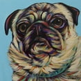 thumbnail image 2 of Vitaletti, Carolee 12x12 Gold Ornate Wood Framed with Double Matting Museum Art Print Titled - Blue Pug, 2 of 4